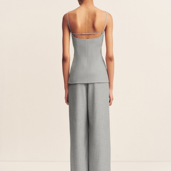 Shona Joy asher tailored top - smoke grey - Picture 2 of 12